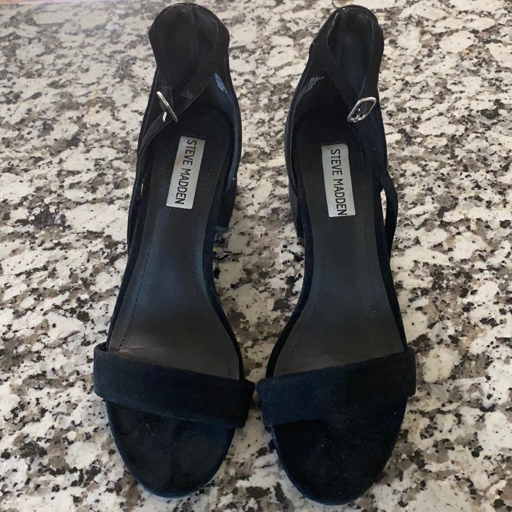 Black short heels